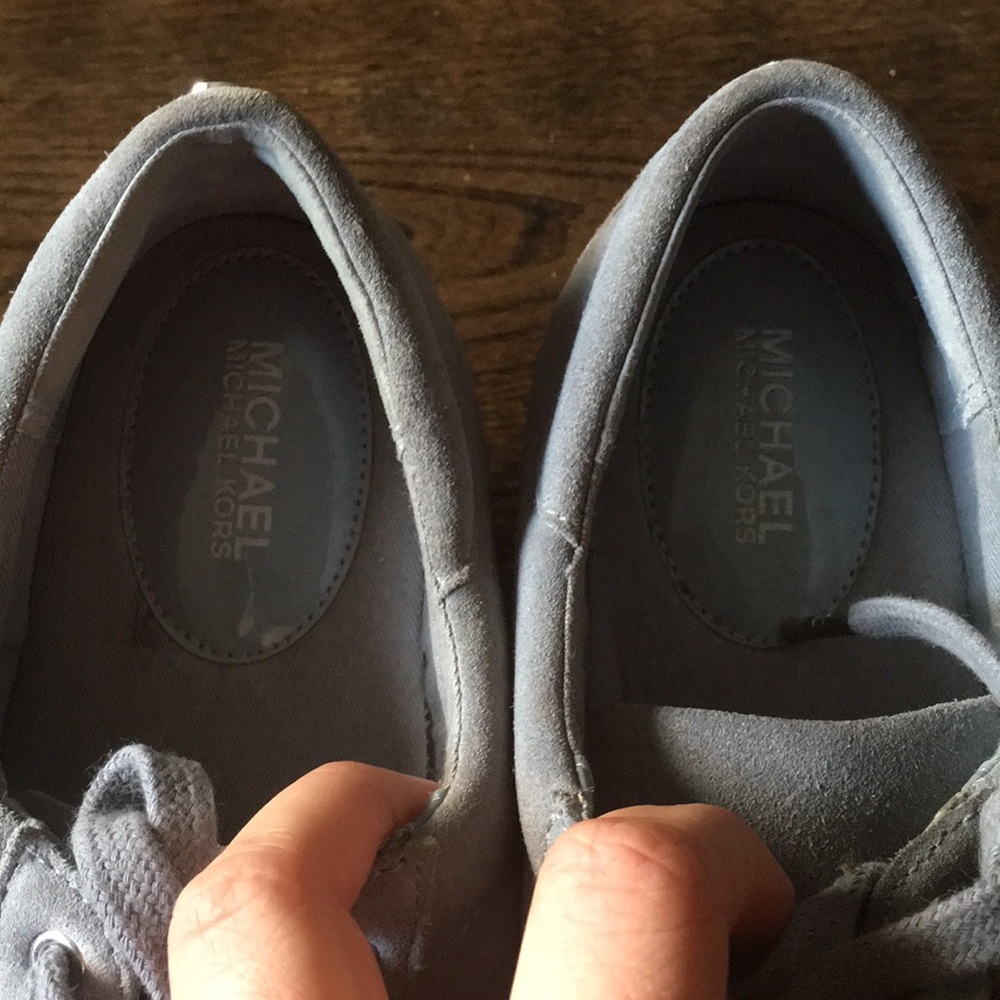 MK Blue Suede Shoes - Picture 2 of 5